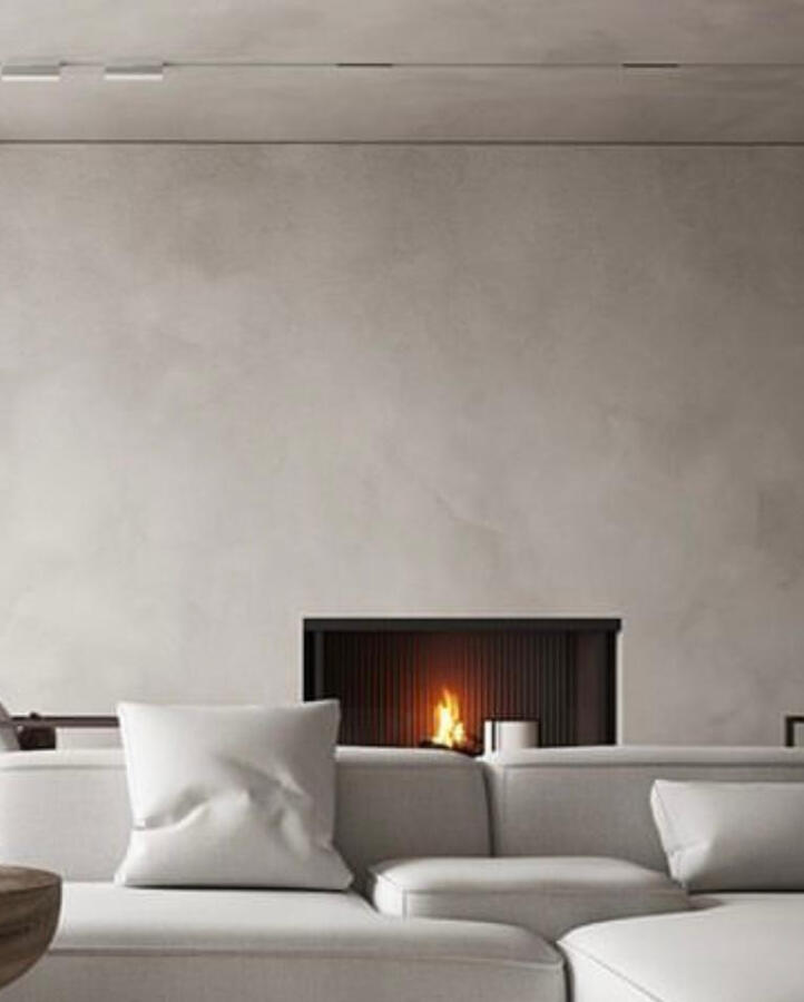 Interior with white clay finishes in Valletta, Malta – natural materials by Alveum